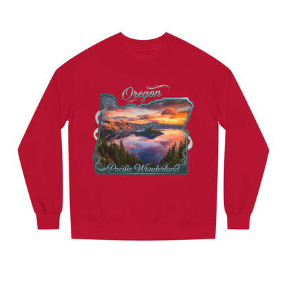 Oregon Scenic Sweatshirt — 'Pacific Wonderland' Sunset Landscape Crewneck