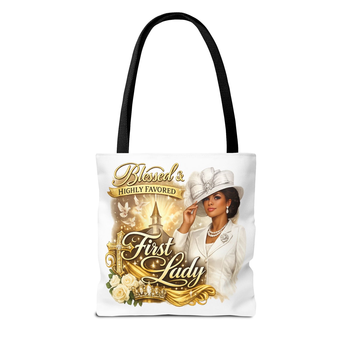 First Lady 'Blessed & Highly Favored' Tote Bag