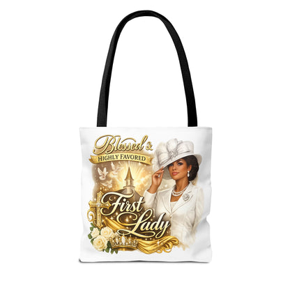First Lady 'Blessed & Highly Favored' Tote Bag