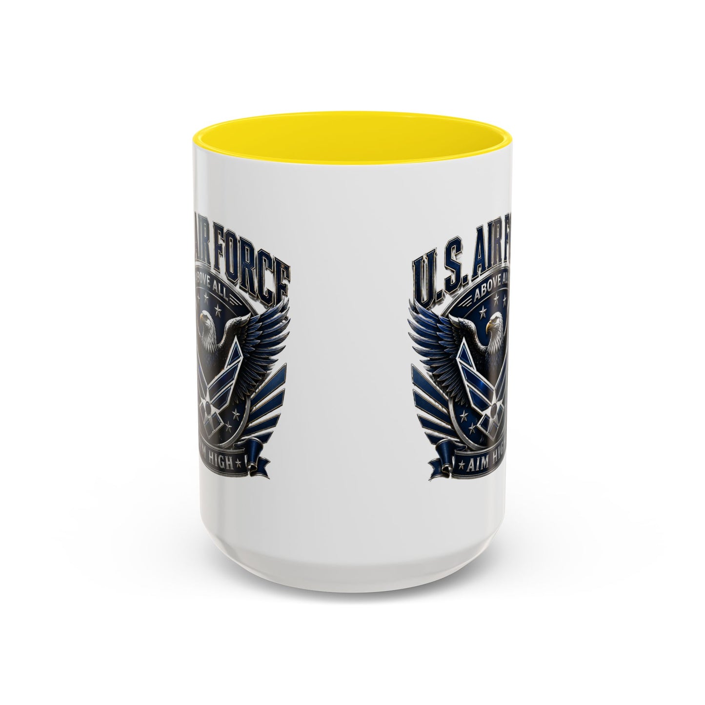 U.S. Air Force Eagle Coffee Mug – "Aim High" Accent Ceramic Mug (11/15oz)