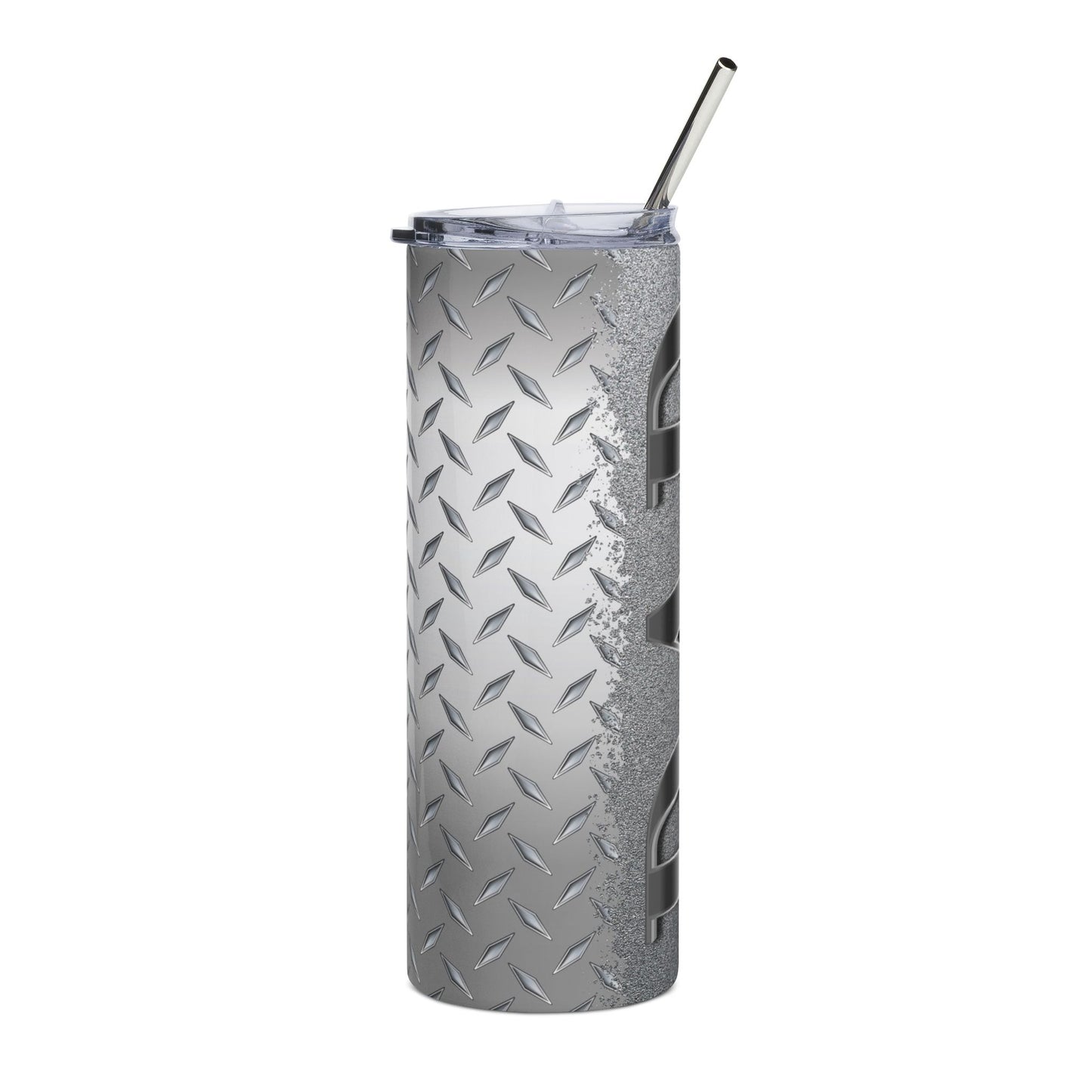 20oz Stainless Steel Tumbler — Industrial Diamond Plate "DAD" Design