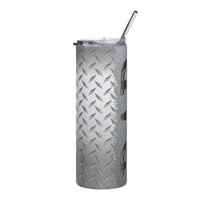 20oz Stainless Steel Tumbler — Industrial Diamond Plate "DAD" Design