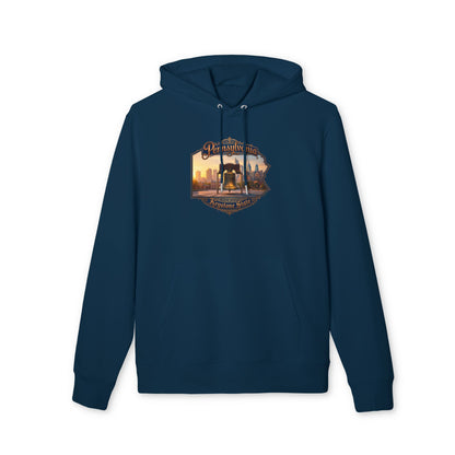 Pennsylvania Keystone State Hoodie — Liberty Bell Skyline Graphic