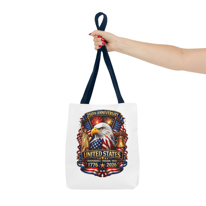 United States 250th Anniversary Tote Bag — Eagle & Flags 1776–2026