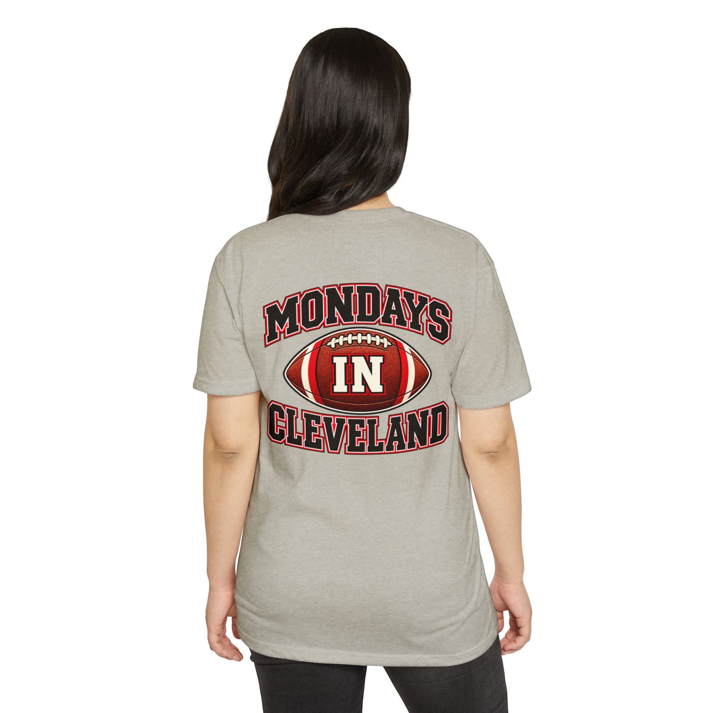 Mondays in Cleveland Football T-Shirt