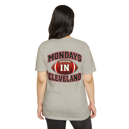 Mondays in Cleveland Football T-Shirt