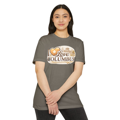 I Love Columbus T-Shirt — City Skyline Ohio Souvenir Tee