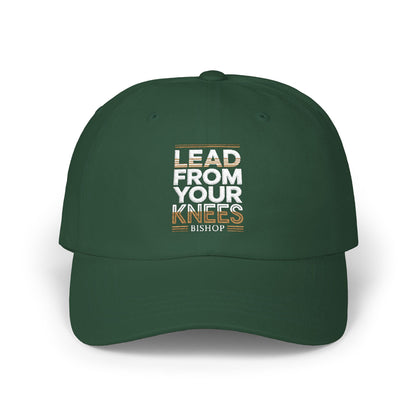 Dad Cap — "Lead From Your Knees" Embroidered Inspirational Hat