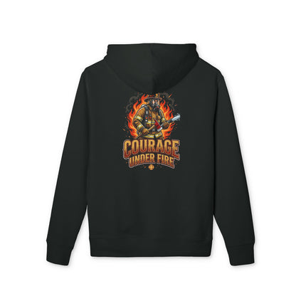 Courage Under Fire Hoodie — Firefighter Tribute Pullover