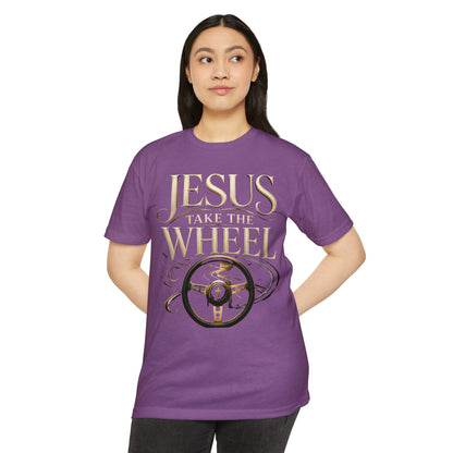 Jesus Take the Wheel T-Shirt — Inspirational Christian Driving Faith Tee