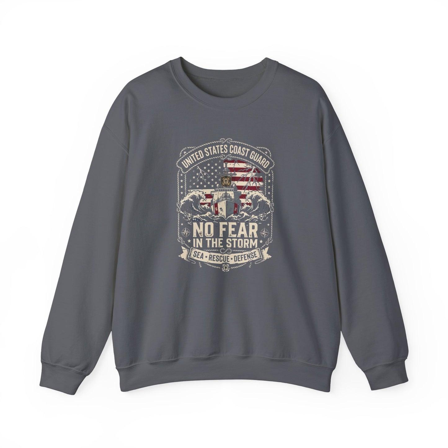 United States Coast Guard No Fear in the Storm Sweatshirt