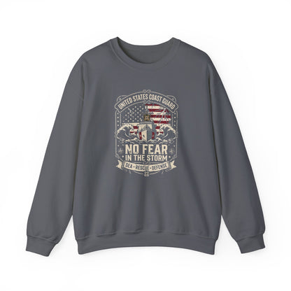 United States Coast Guard No Fear in the Storm Sweatshirt