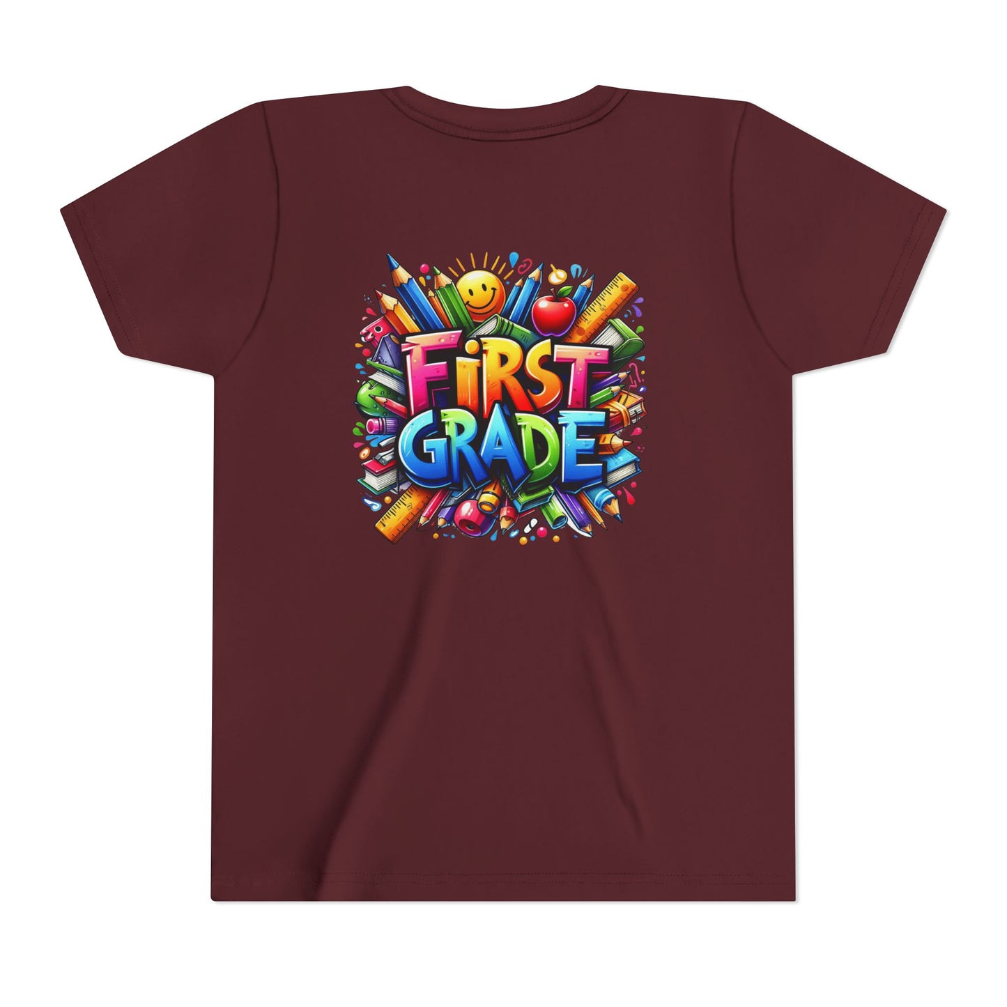 First Grade Kids Tee — Colorful Back-to-School Shirt for Boys & Girls