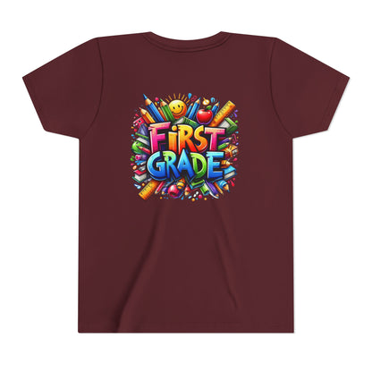First Grade Kids Tee — Colorful Back-to-School Shirt for Boys & Girls