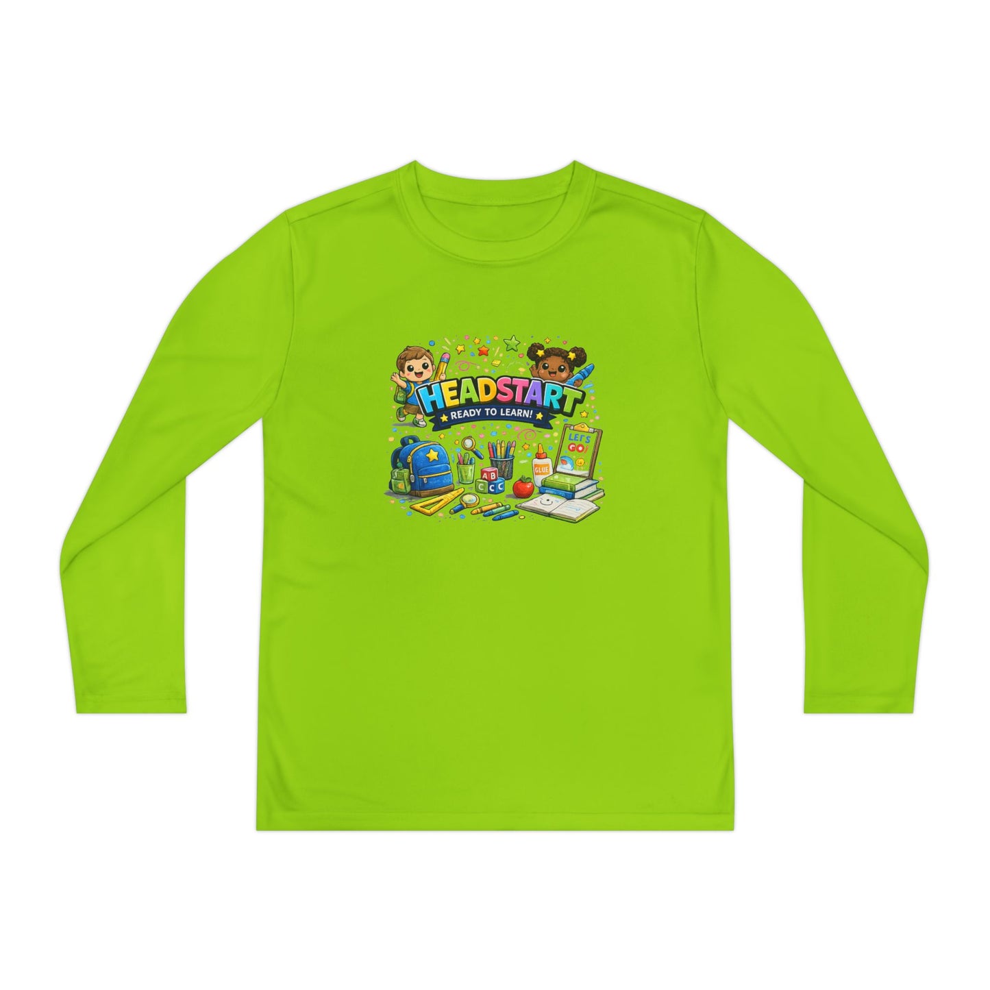Head Start Kids Long Sleeve Tee — Back-to-School Preschool Shirt