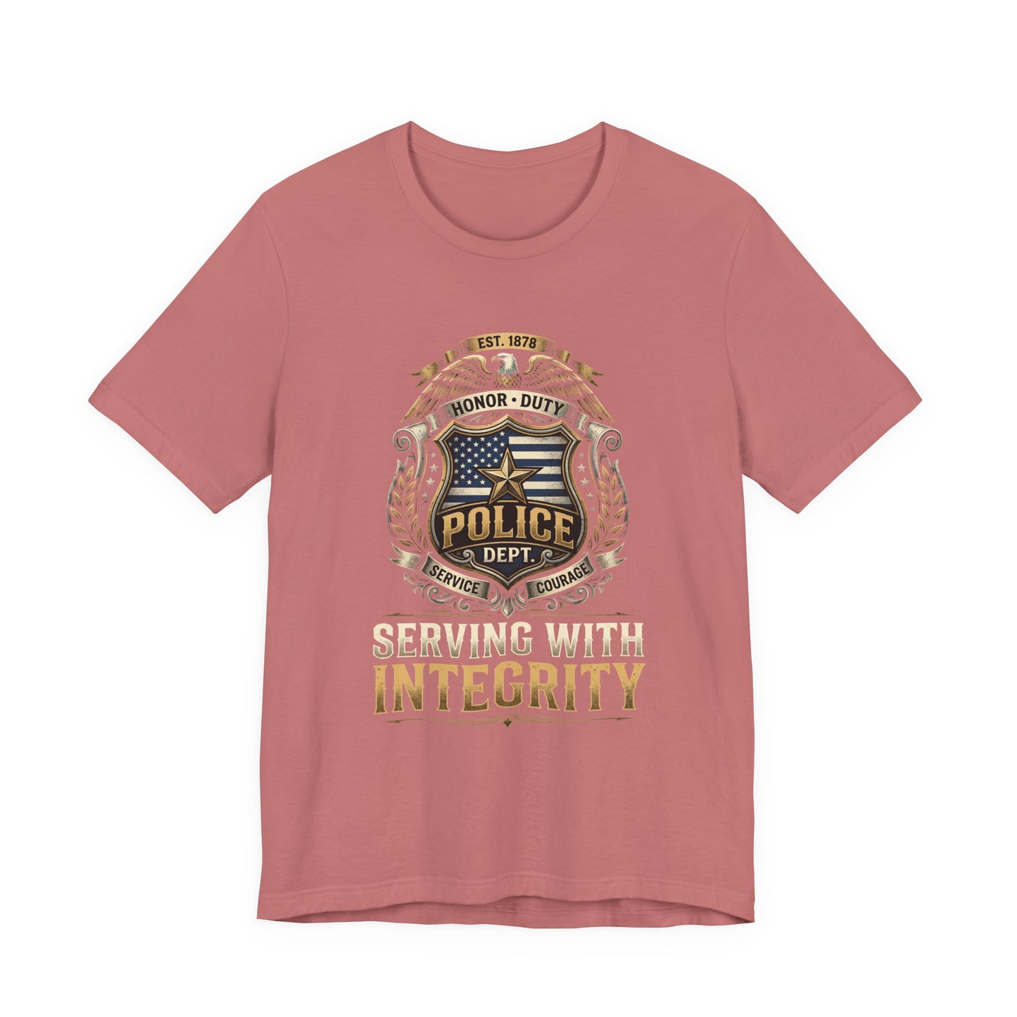 Police Badge 'Serving With Integrity' T-Shirt