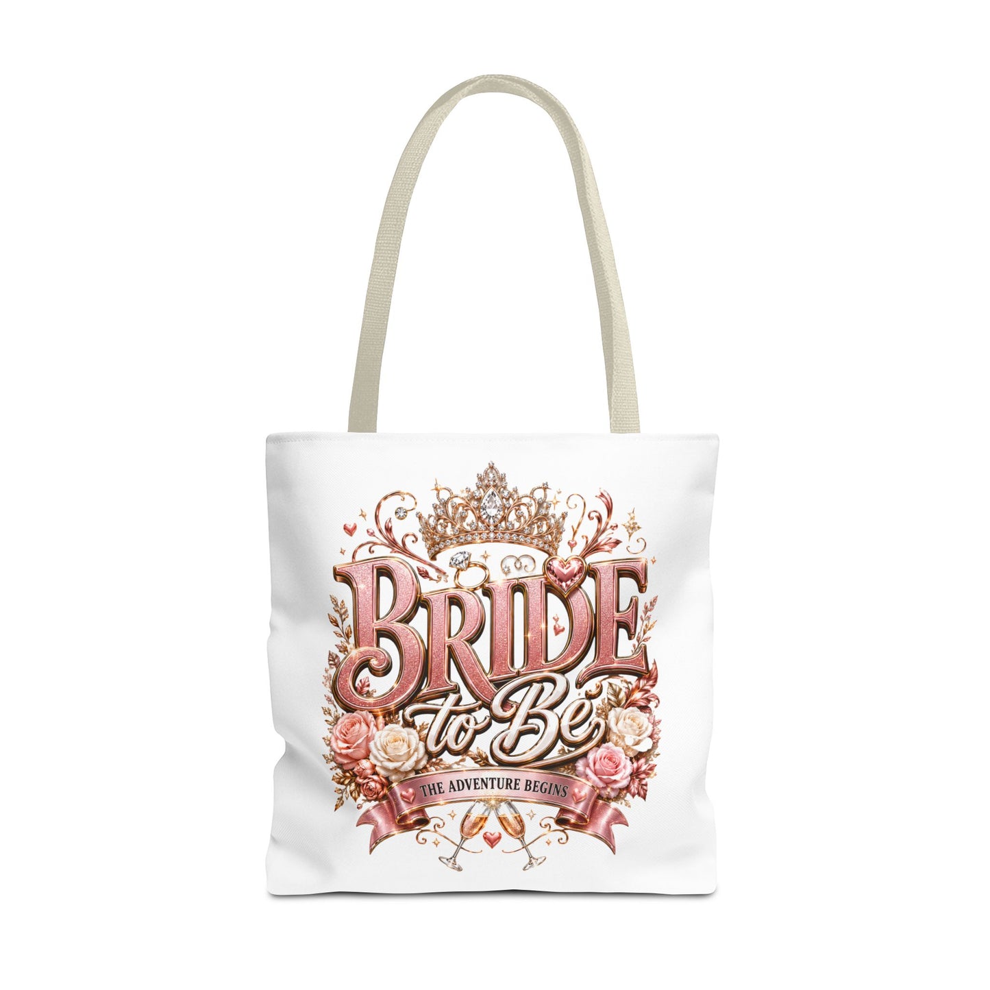 Bride-to-Be Floral Tote Bag - Bachelorette Gift & Bridal Shower Accessory
