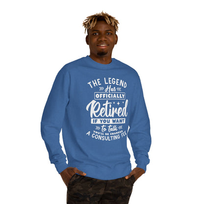 Retired Legend Sweatshirt — "The Legend Has Officially Retired" Retirement Gift