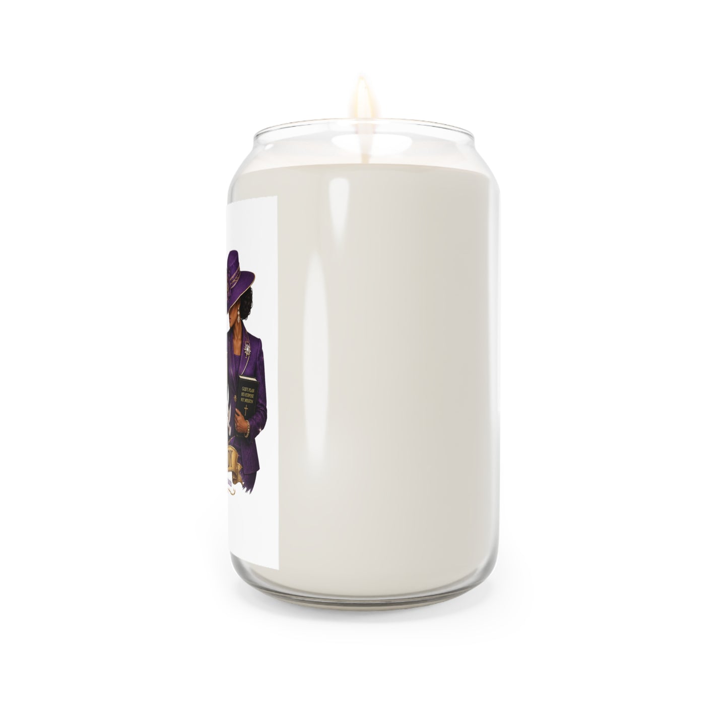 Scented Soy Candle — “Grace, Faith & Purpose” First Lady Inspirational Design (13.75 oz)