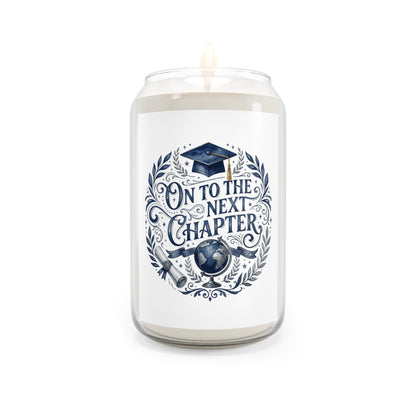 Graduation Scented Candle — “On to the Next Chapter” Soy Candle (13.75oz)