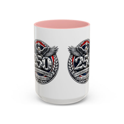 250th USA Bicentennial Eagle Coffee Mug — 1776–2026 Anniversary Accent Mug