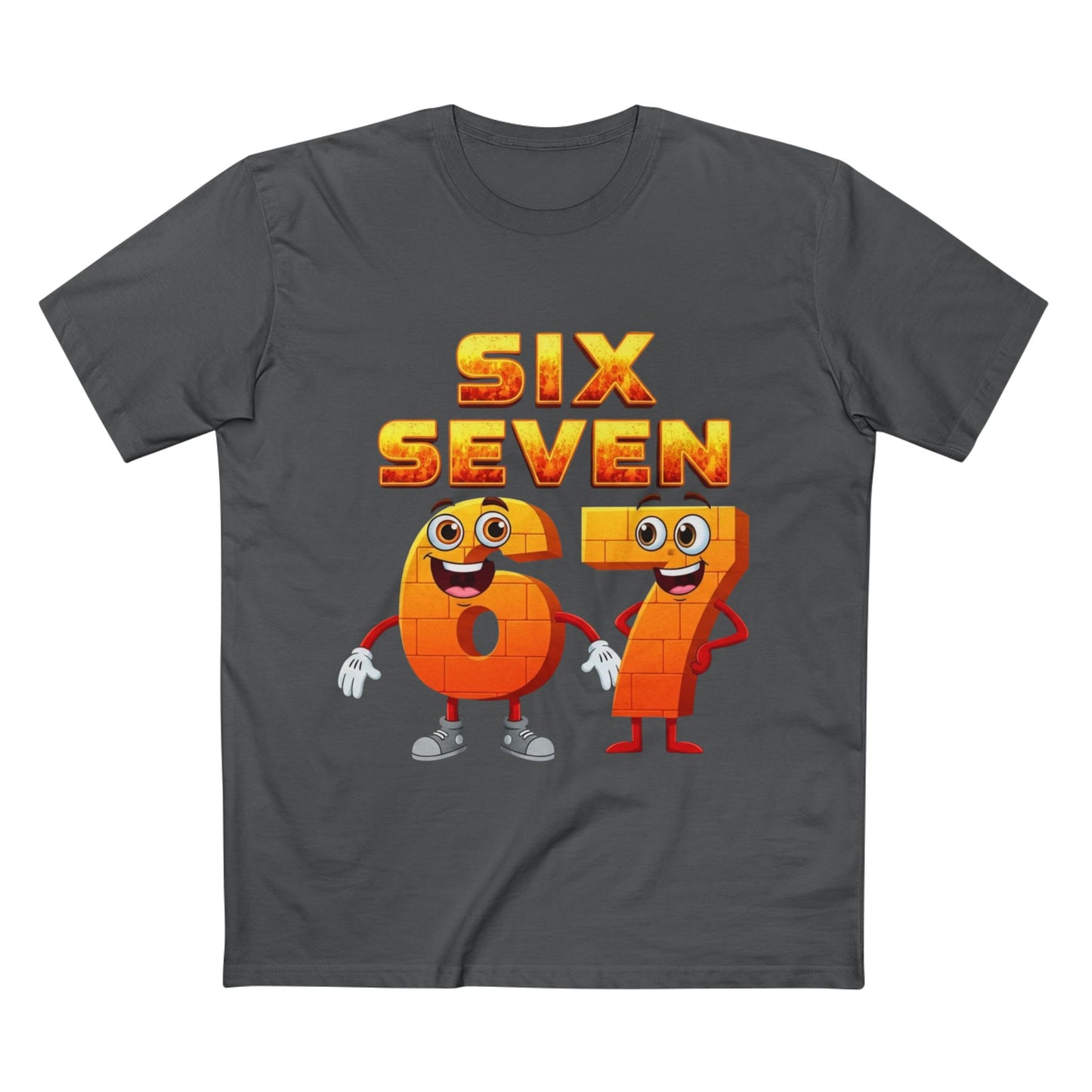 Six Seven 67 Cartoon Tee – Funny Number Graphic T-Shirt