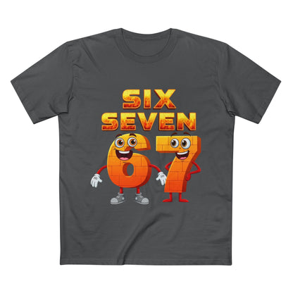 Six Seven 67 Cartoon Tee – Funny Number Graphic T-Shirt