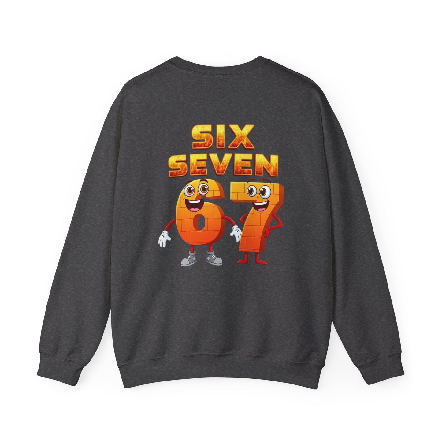 Six Seven 67 Cartoon Graphic Sweatshirt