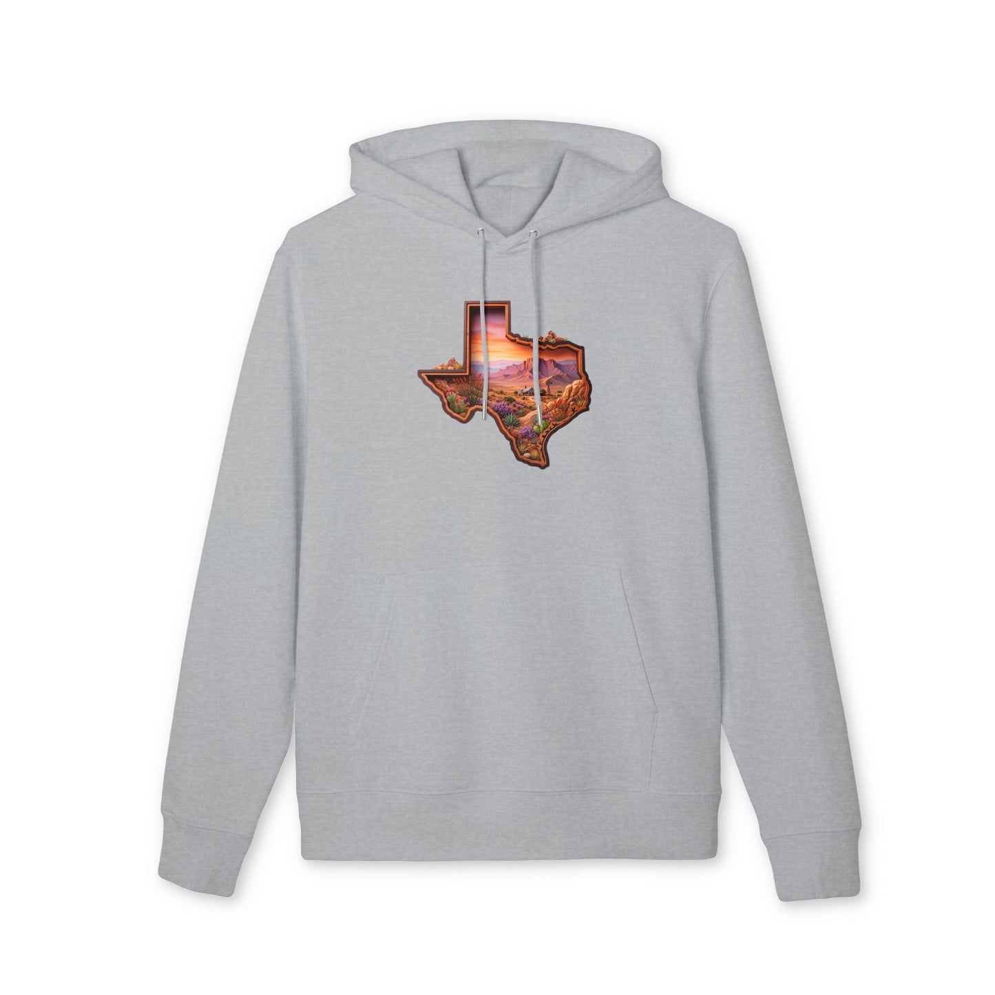 Texas Sunset Hoodie — Scenic State Outline Pullover