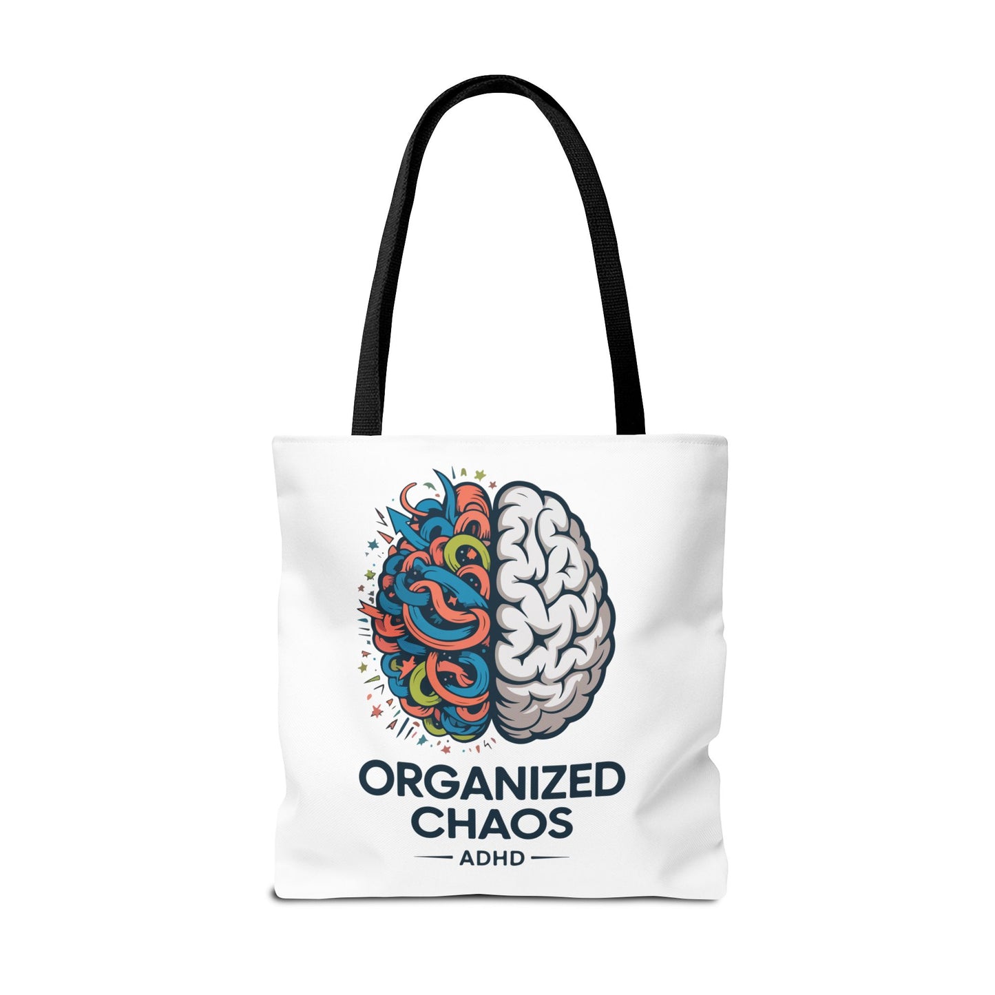 ADHD Tote Bag — "Organized Chaos" Brain Design
