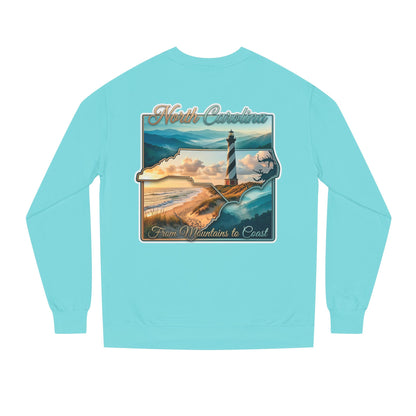 North Carolina Lighthouse Sweatshirt — From Mountains to Coast Scenic Crewneck