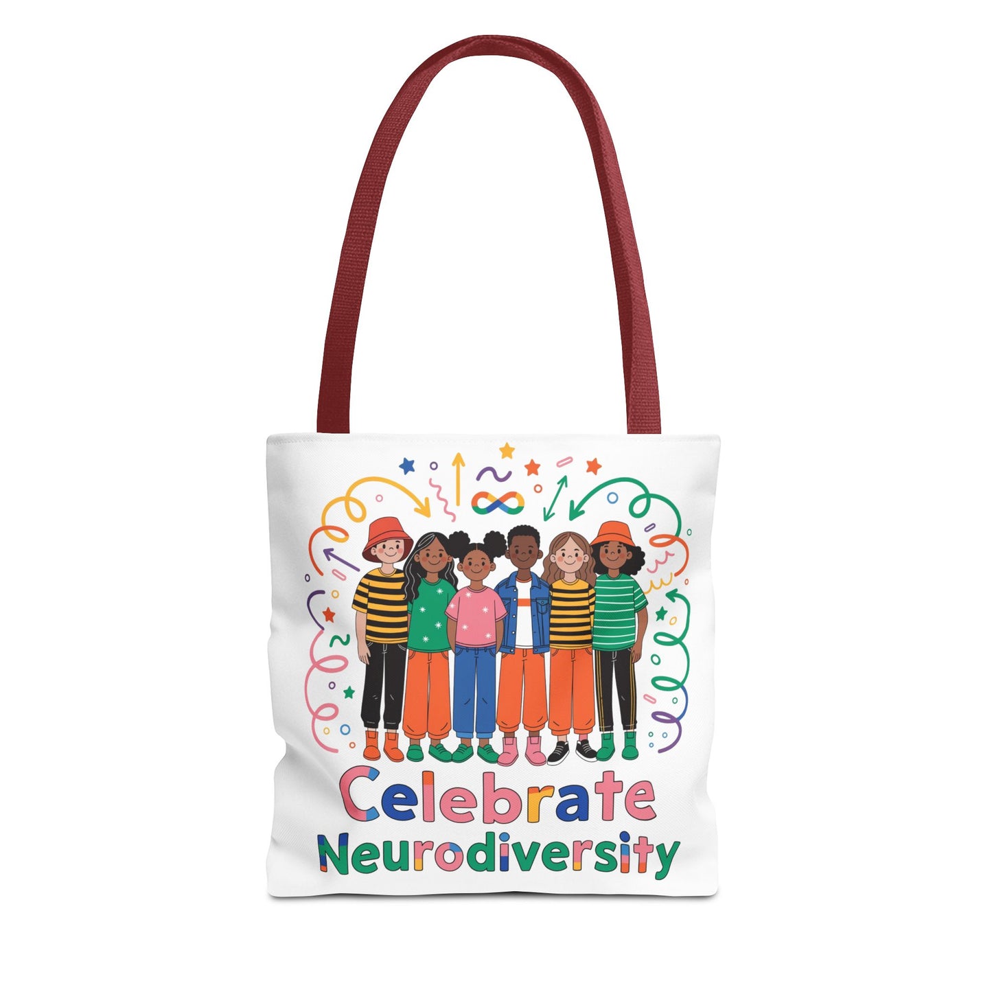 Celebrate Neurodiversity Tote Bag — Inclusive Pride Reusable Shopper