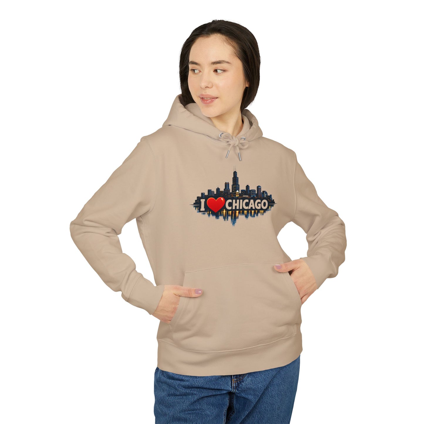 I  Chicago Skyline Hoodie — Cityscape Graphic Pullover