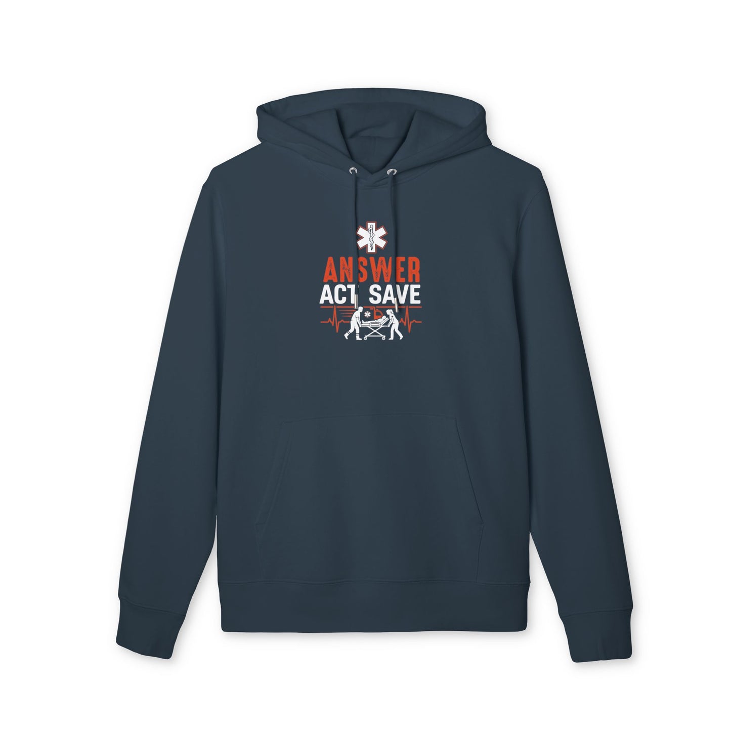 Answer Act Save Hoodie — Emergency Responder CPR Awareness Pullover