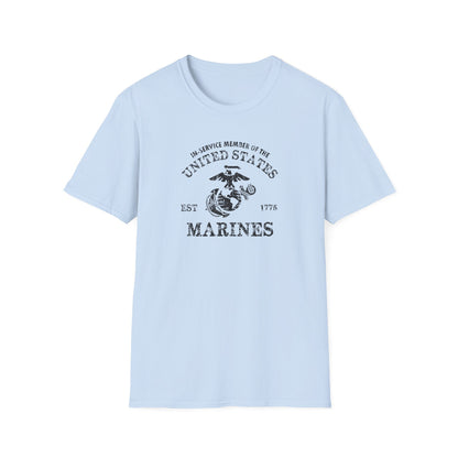 In-service Member of the United States Est 1775 Marines T‑Shirt