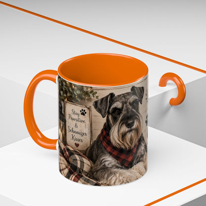 Standard Schnauzer Accent Coffee Mug — "Home Is Where My Standard Schnauzer Is"