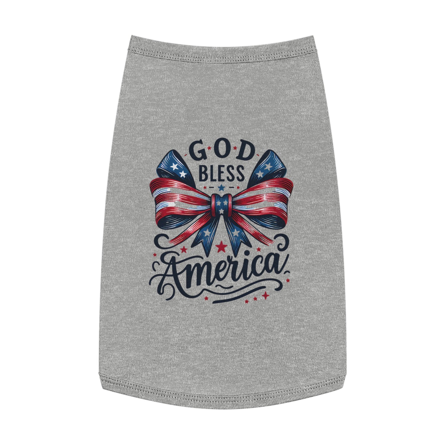 God Bless America Patriotic Pet Tank Top