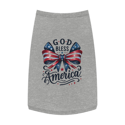 God Bless America Patriotic Pet Tank Top