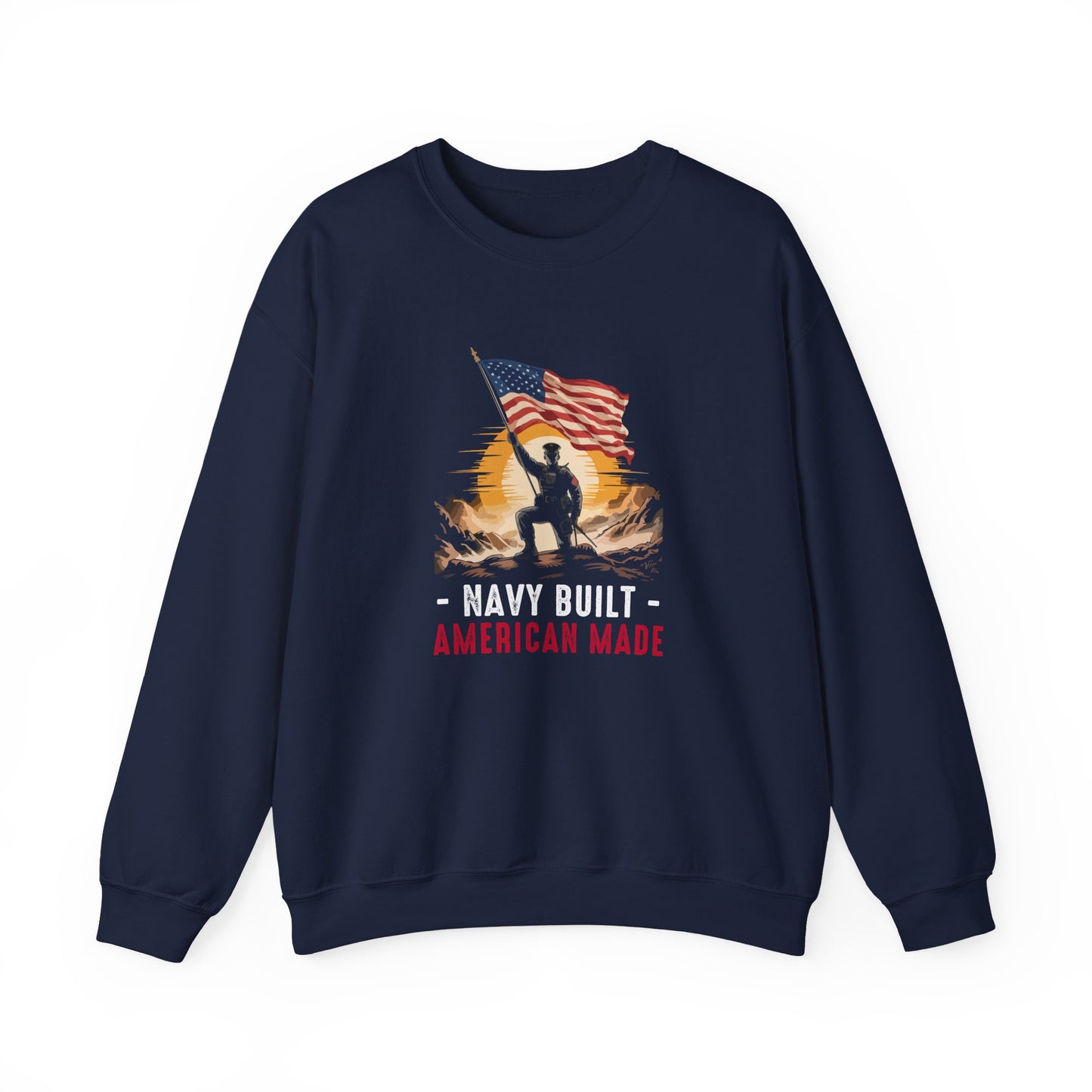 Navy Built • American Made  Sweatshirt