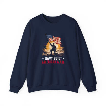 Navy Built • American Made  Sweatshirt