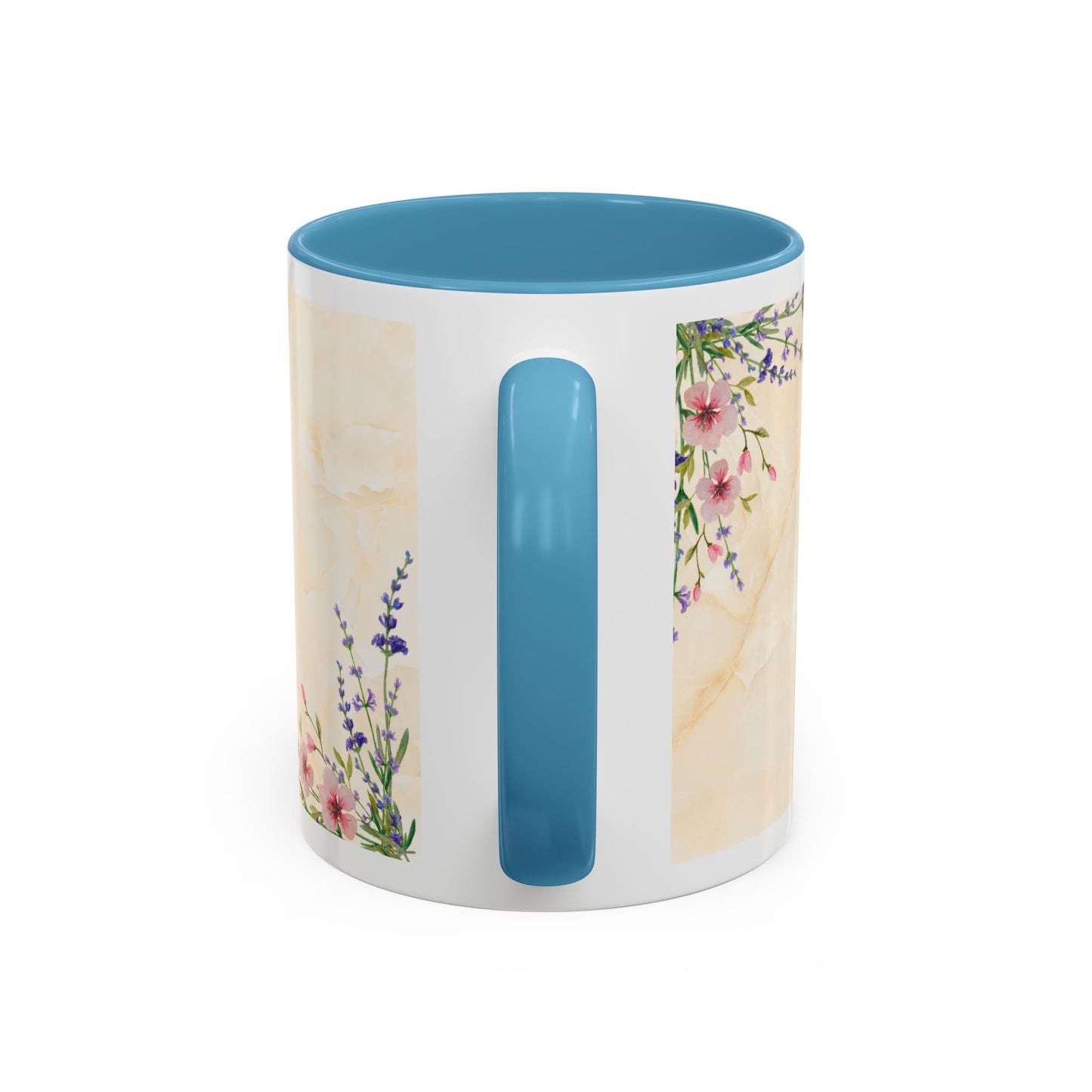 Mother Home Coffee Mug — Floral 'She Gave Us Love, She Gave Us Strength' Accent Mug