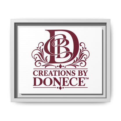 Framed Matte Canvas — Creations By Donece Logo Wall Art