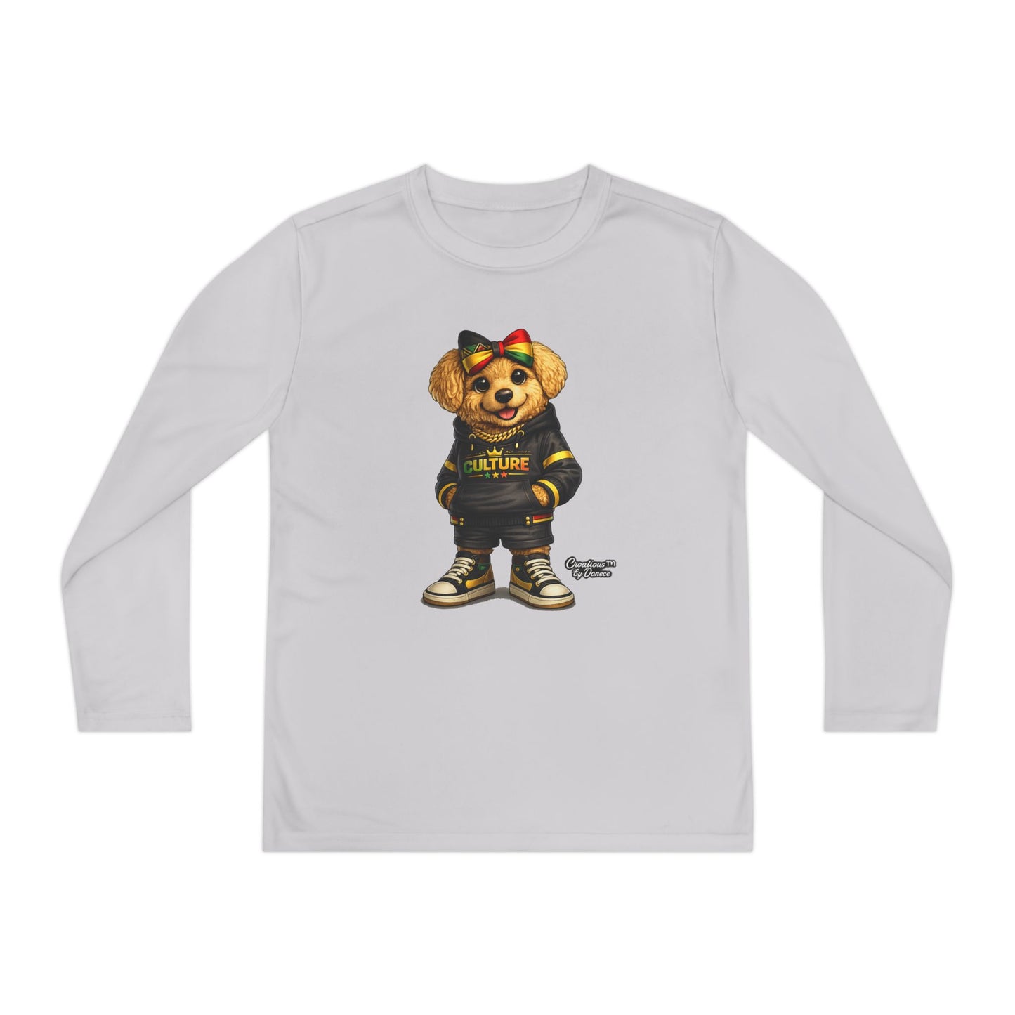 Kids Teddy Bear Graphic Long Sleeve Tee — 'Future' Hoodie Design