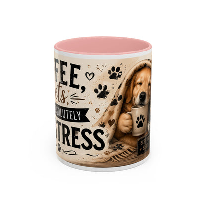 Dog and Cat Coffee Mug – "Best Friends, Best Life" Accent Tea Cup (11/15oz)