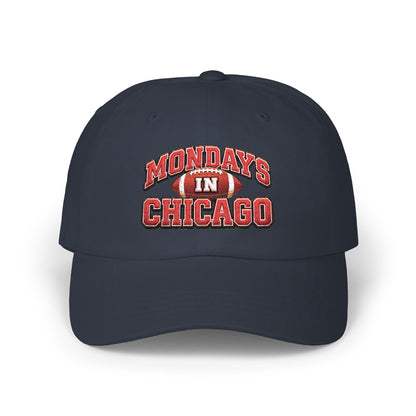 Mondays in Chicago Dad Cap – Vintage Football Logo Baseball Hat