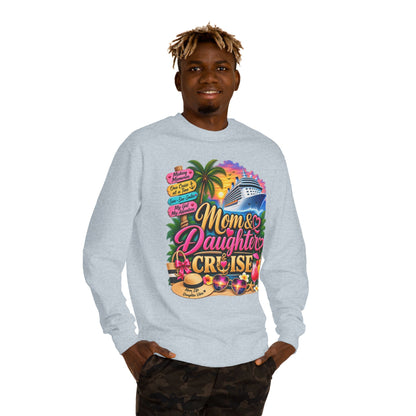 Mom & Daughter Cruise Sweatshirt — Tropical Vacation Cruise Crewneck