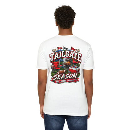 Tailgate Season T-Shirt — "Tailgate Season: Eat • Cheer • Repeat" Game Day Tee