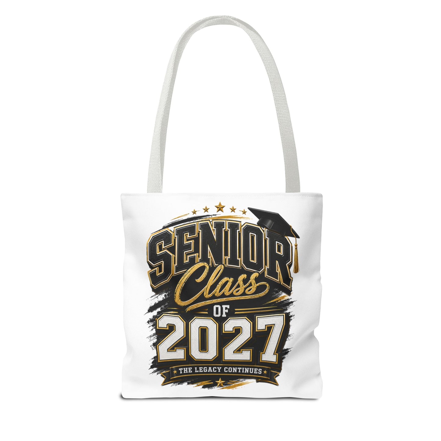 Senior Class of 2027 Tote Bag – Graduation Gift Tote with Cap Graphic