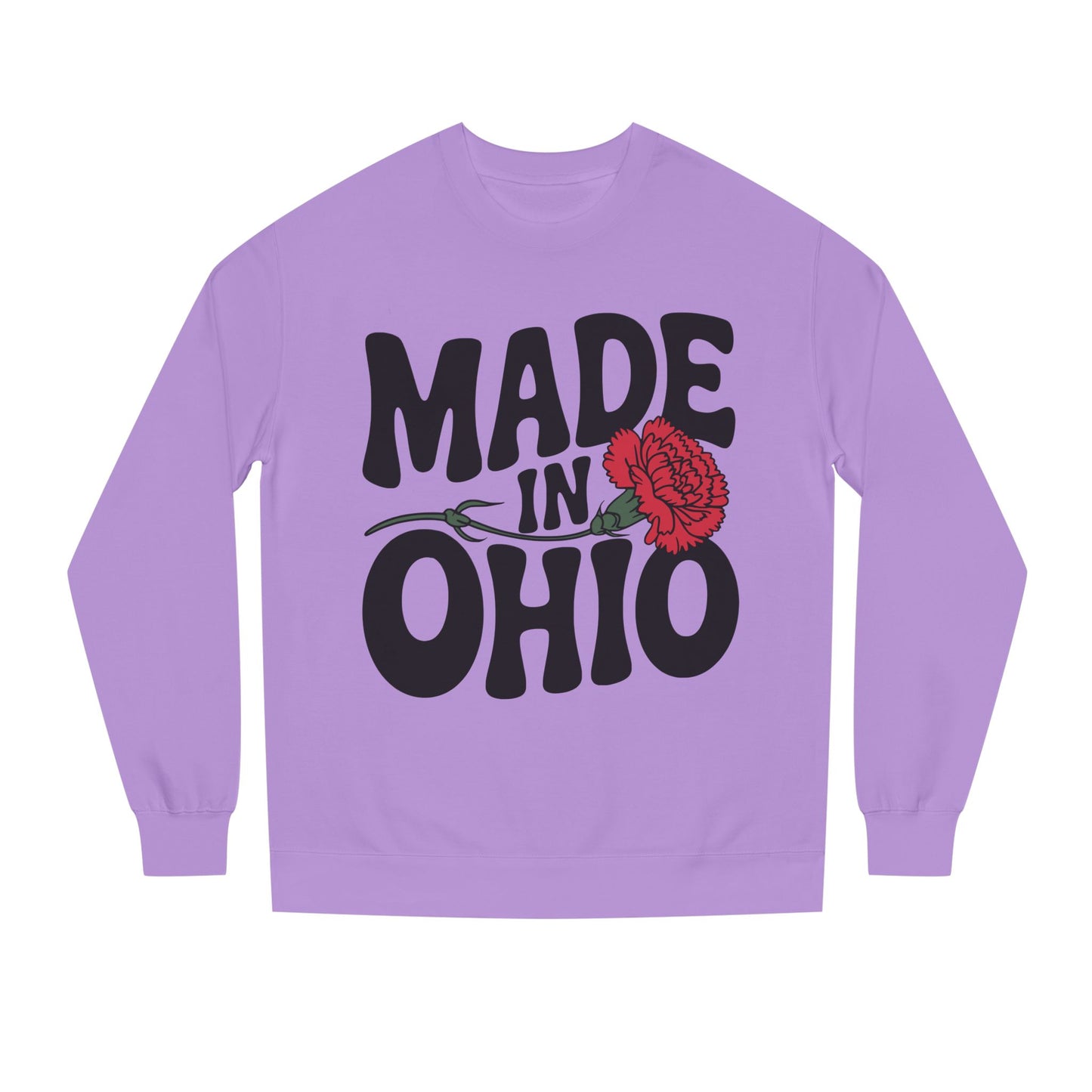Made in Ohio Sweatshirt — Retro Floral State Pride Crewneck