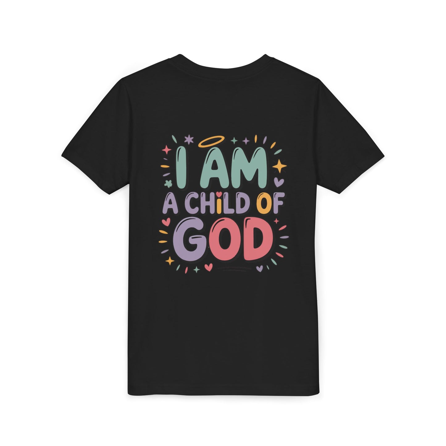 I Am A Child of God Youth Tee — Cute Pastel Christian Kids T-Shirt